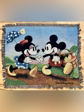Disney woven tapestry blanket